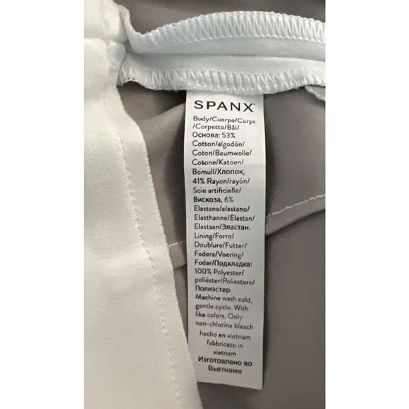 Spanx 20375 Sz Large On the Go 6" Shorts Classic White Silver Lining Technology - Picture 8 of 16